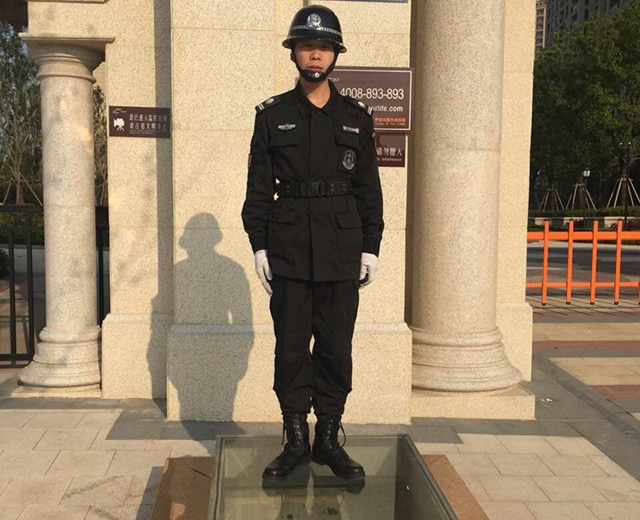 周海勝在客戶單位執(zhí)勤